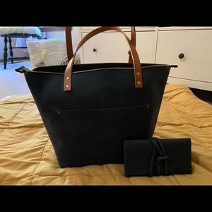 Portland Leather Goods Tote and Wallet
